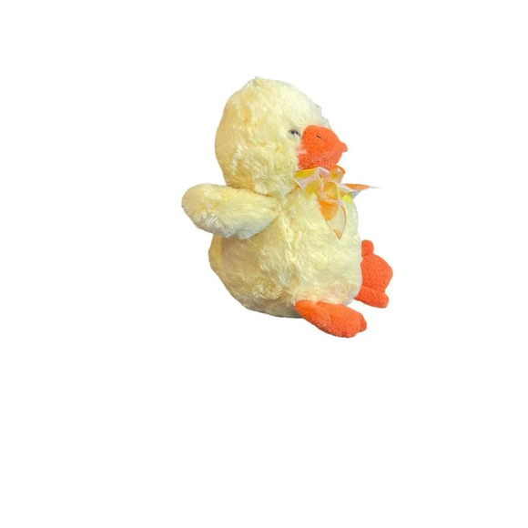 Animal Adventure Plush Toy Stuffed Animal Yellow Duck‎ With Bow Easter 2011 - Picture 2 of 8